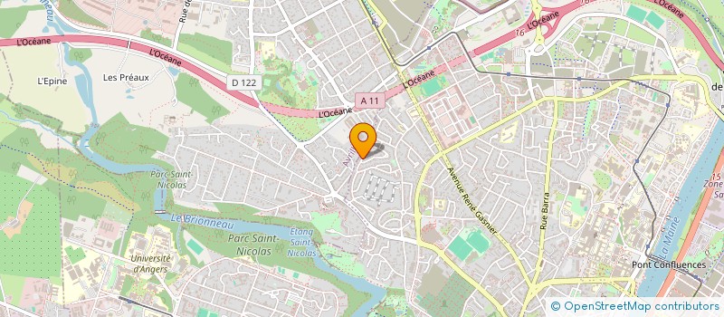 localisation de l'entreprise LES FREAKS DES CHAMPS à ANGERS