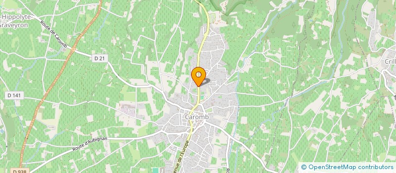 localisation de l'entreprise LES FRED'S  CAROMB