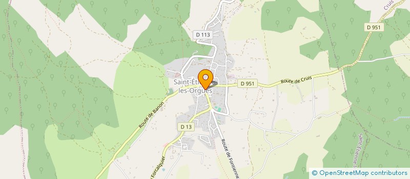 localisation de l'entreprise LES FREE ANDES  SAINT-ETIENNE-LES-ORGUES