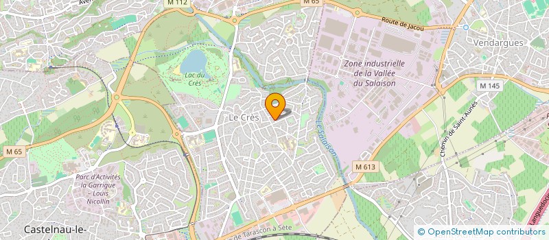 localisation de l'entreprise LES FRELONS X I I I  LE CRES