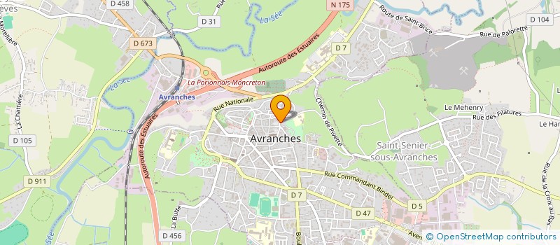 localisation de l'entreprise LES FREN'ETHIQUES à AVRANCHES