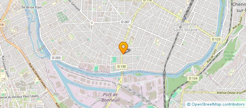 localisation de l'entreprise LES FRENCHIES TOITURES à SAINT-MAUR-DES-FOSSES