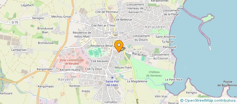 localisation de l'entreprise LES FRENCHY'S  SAINT-POL-DE-LEON