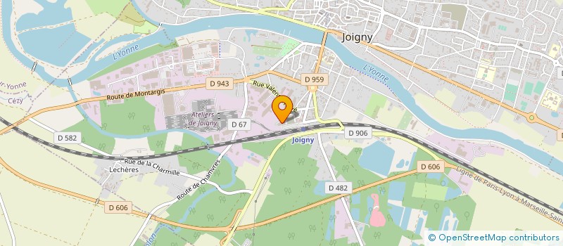localisation de l'entreprise LES FRENOLOGUES à JOIGNY
