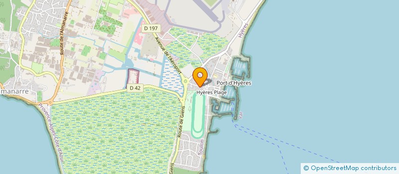 localisation de l'entreprise LES FREREAU  HYERES