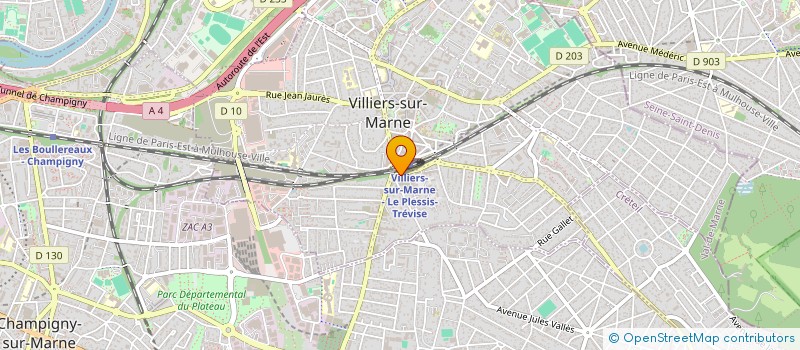 localisation de l'entreprise LES FRERES à VILLIERS-SUR-MARNE