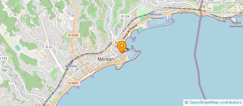 localisation de l'entreprise LES FRERES à MENTON