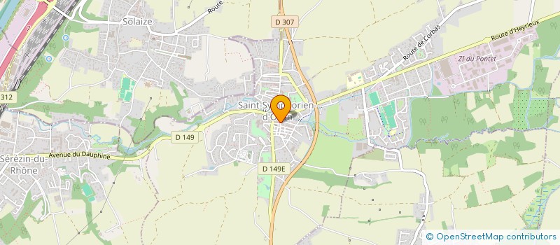 localisation de l'entreprise LES FRERES  SAINT-SYMPHORIEN-D'OZON