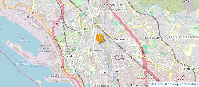 localisation de l'entreprise LES FRERES à MARSEILLE