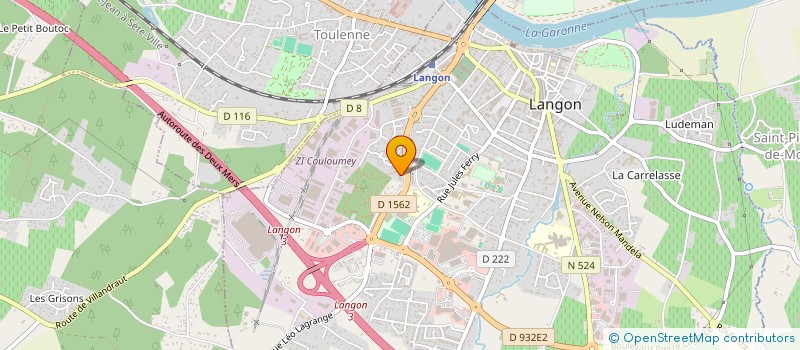 localisation de l'entreprise LES FRERES à LANGON