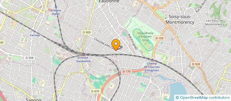 localisation de l'entreprise LES FRERES à EAUBONNE