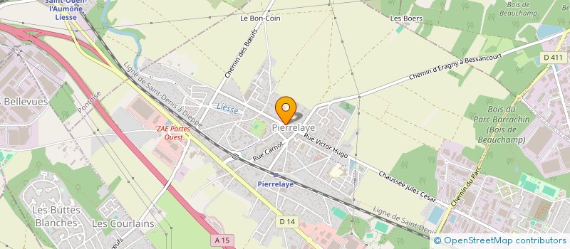 localisation de l'entreprise LES FRERES AS à PIERRELAYE