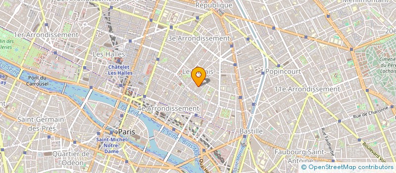 localisation de l'entreprise LES FRERES BARBETTE  PARIS