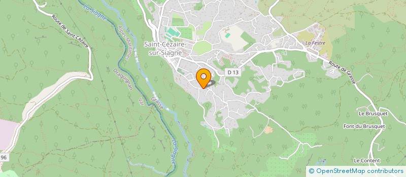 localisation de l'entreprise LES FRERES BONTE à SAINT-CEZAIRE-SUR-SIAGNE