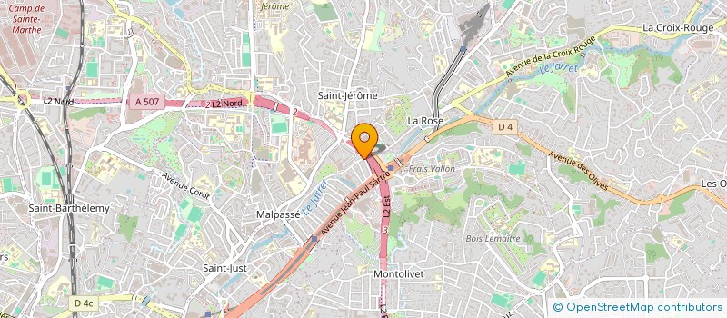 localisation de l'entreprise LES FRERES BTP  MARSEILLE