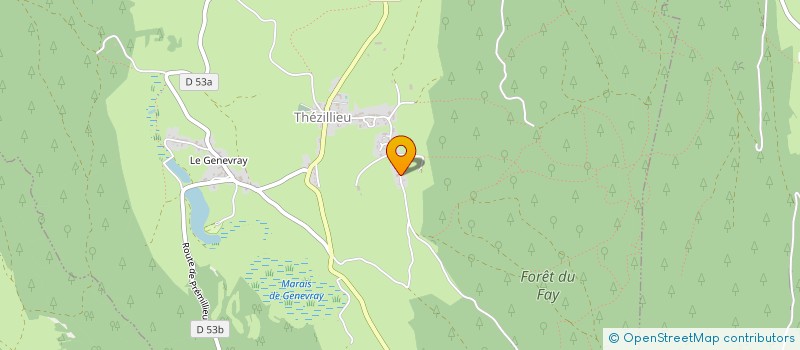 localisation de l'entreprise LES FRERES CHARPENTIER  PLATEAU D'HAUTEVILLE