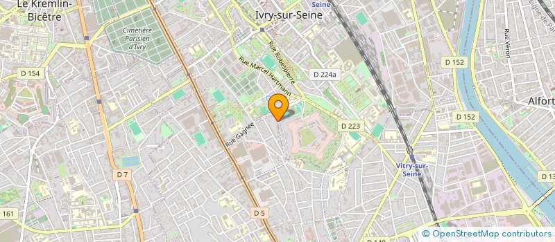 localisation de l'entreprise LES FRERES D'ADAM à VITRY-SUR-SEINE