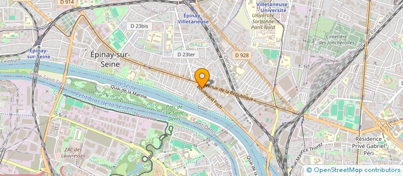 localisation de l'entreprise LES FRERES DA LUZ à EPINAY-SUR-SEINE