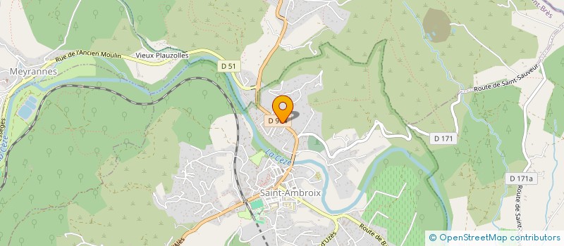 localisation de l'entreprise LES FRERES DANIEL  SAINT-AMBROIX