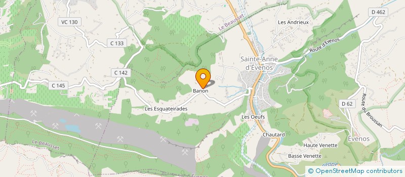 localisation de l'entreprise LES FRERES DE DIANE  EVENOS