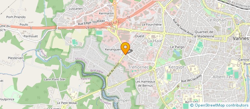 localisation de l'entreprise LES FRERES DE L'INSTRUCTION CHRETIENNE à VANNES