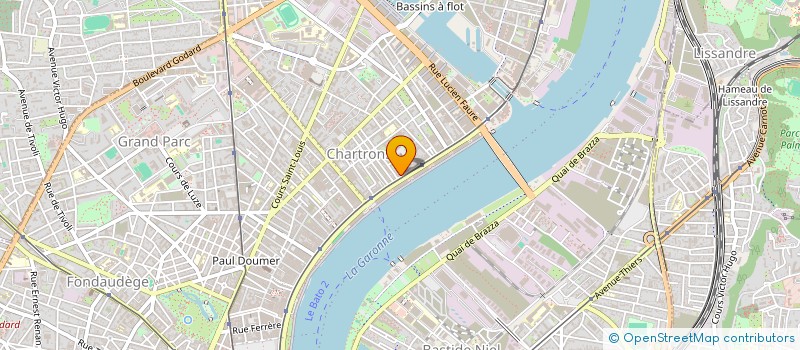 localisation de l'entreprise LES FRERES DE LA COTE  BORDEAUX