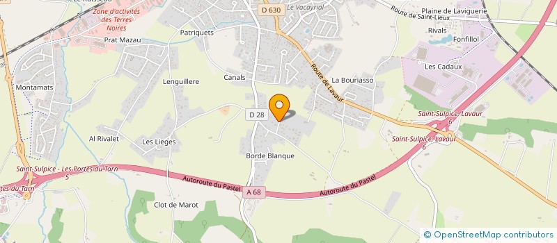 localisation de l'entreprise LES FRERES DE LA VIOLETTE  SAINT-SULPICE-LA-POINTE