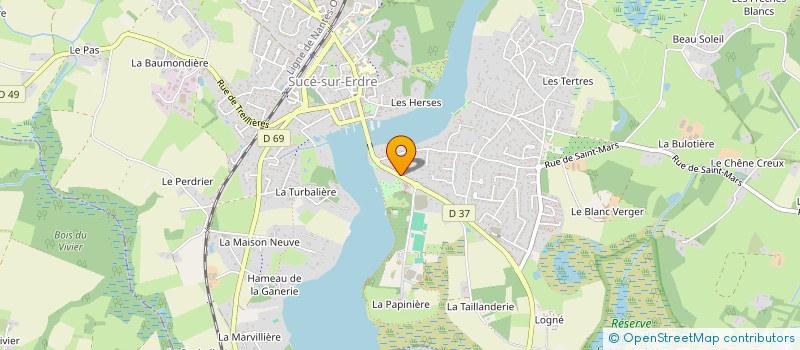 localisation de l'entreprise LES FRERES DEUX GROS  SUCE-SUR-ERDRE