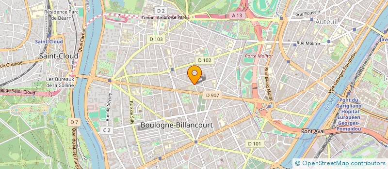 localisation de l'entreprise LES FRERES DU DESERT à BOULOGNE-BILLANCOURT