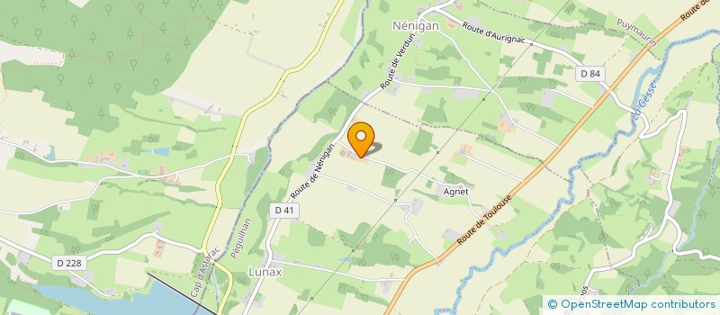 localisation de l'entreprise LES FRERES ENERGIE  PEGUILHAN