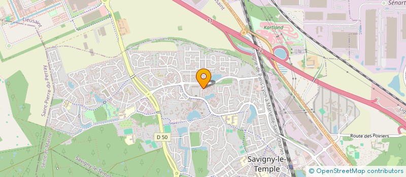 localisation de l'entreprise LES FRERES FACADIERS  SAVIGNY-LE-TEMPLE