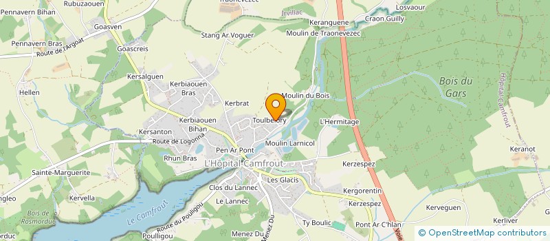 localisation de l'entreprise LES FRERES GIVRES  HOPITAL-CAMFROUT