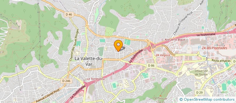 localisation de l'entreprise LES FRERES GP à LA VALETTE-DU-VAR