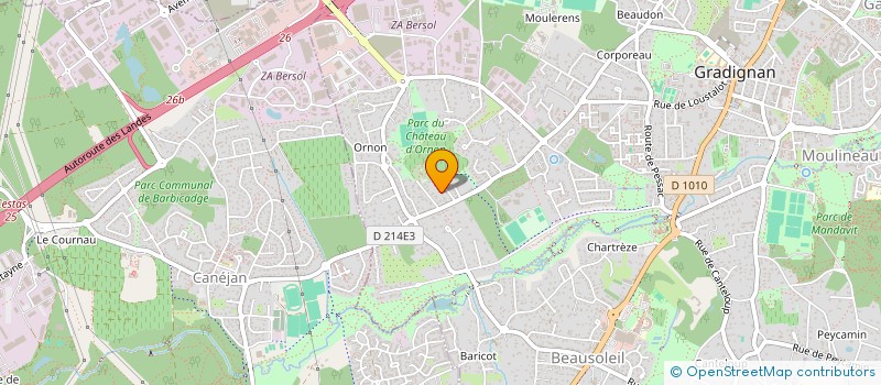 localisation de l'entreprise LES FRERES GRATON  GRADIGNAN