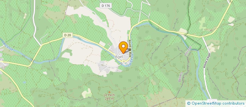 localisation de l'entreprise LES FRERES GRAVITE  AGEL