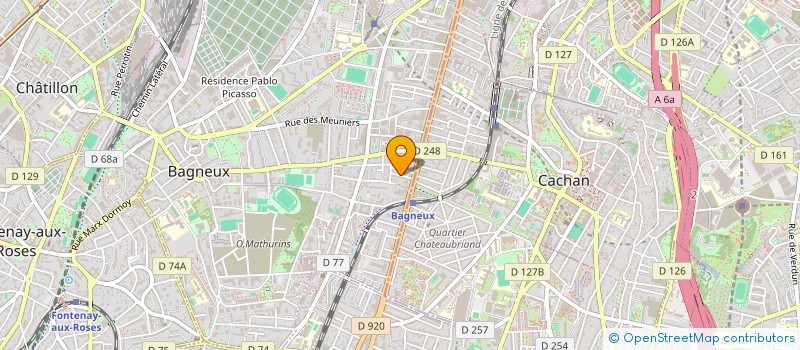 localisation de l'entreprise LES FRERES JIN à BAGNEUX