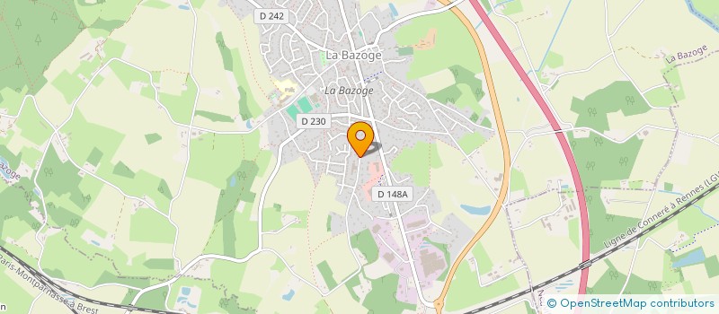 localisation de l'entreprise LES FRERES LOISEAU  LA BAZOGE