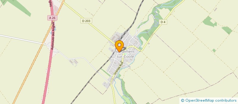 localisation de l'entreprise LES FRERES LOUIS  NUISEMENT-SUR-COOLE