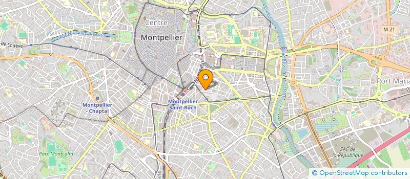 localisation de l'entreprise LES FRERES LUNAIRES à MONTPELLIER