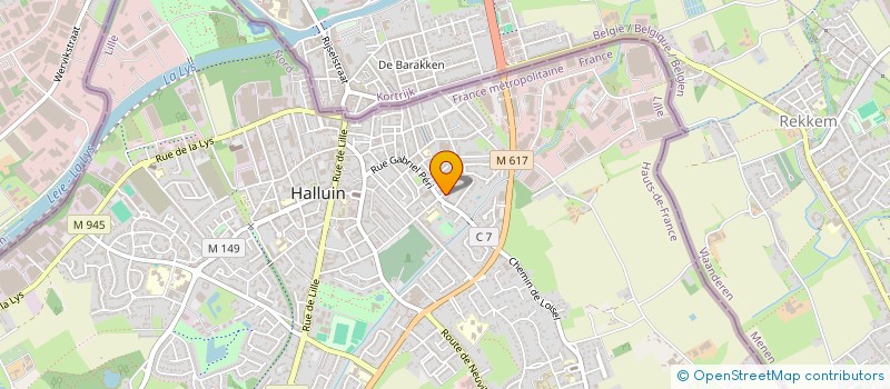 localisation de l'entreprise LES FRERES MARTEL  HALLUIN