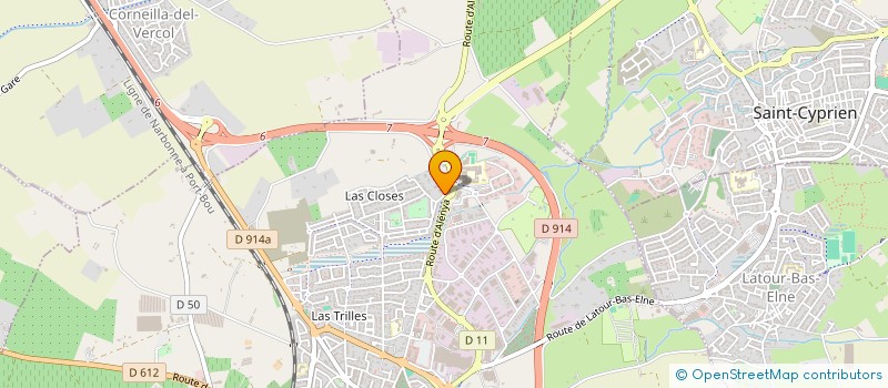 localisation de l'entreprise LES FRERES MOLCARD à ELNE