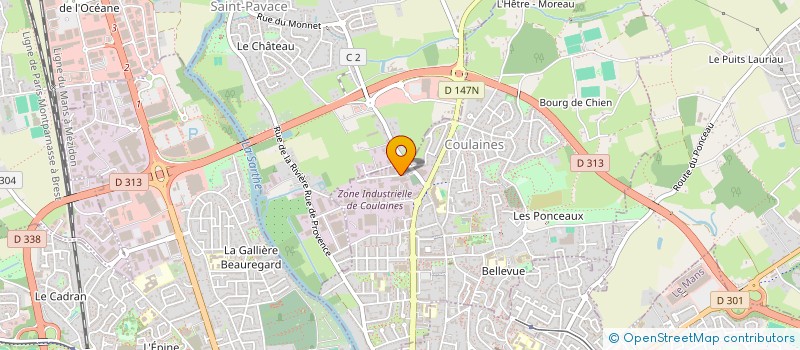 localisation de l'entreprise LES FRERES MOUSSES  COULAINES