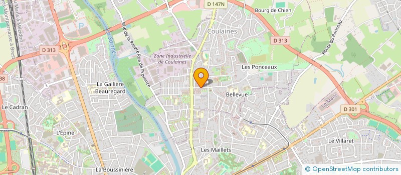 localisation de l'entreprise LES FRERES O FOURNIL  COULAINES