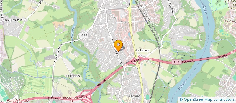 localisation de l'entreprise LES FRERES OUVRARD  CHAPELLE-SUR-ERDRE (LA)