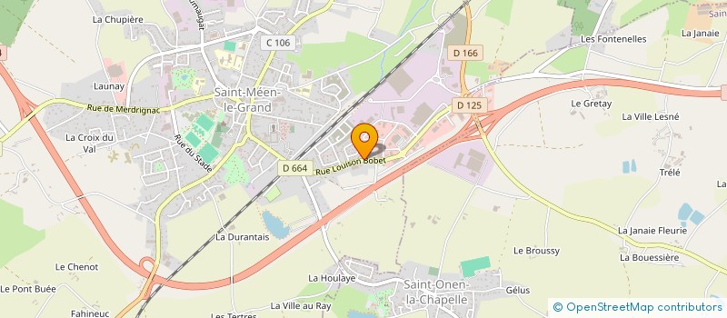 localisation de l'entreprise LES FRERES PIZZA  SAINT-MEEN-LE-GRAND