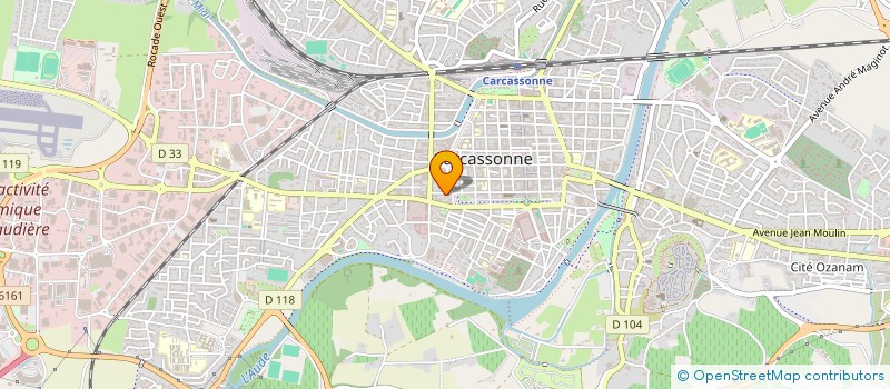 localisation de l'entreprise LES FRERES POPOTE à CARCASSONNE