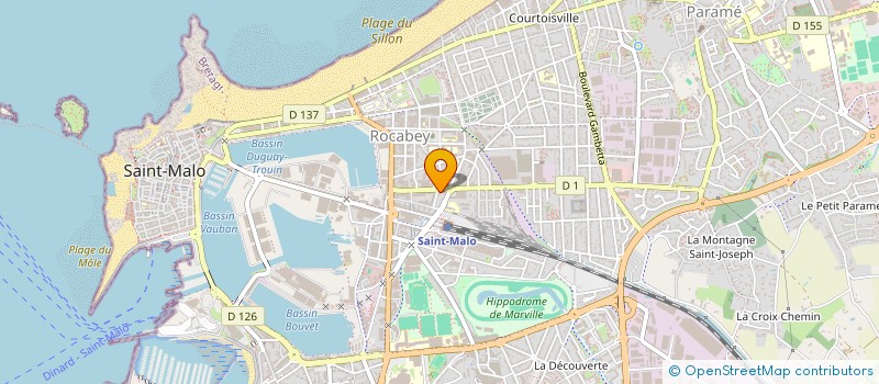 localisation de l'entreprise LES FRERES QUELLEC  SAINT-MALO