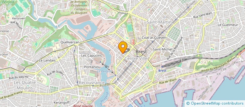 localisation de l'entreprise LES FRERES RADHOUANI à BREST