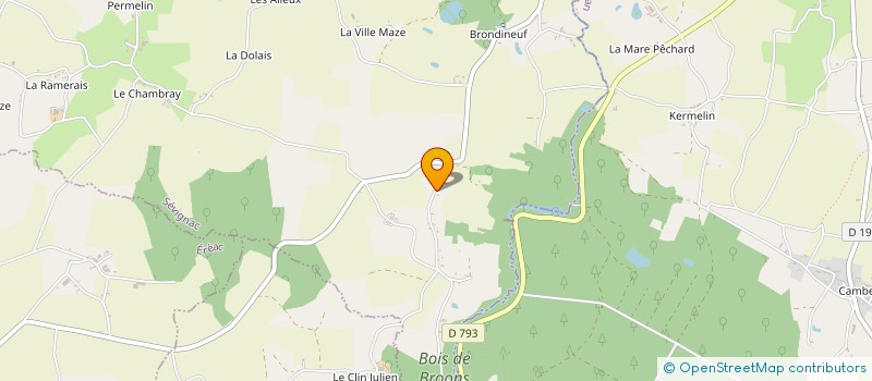 localisation de l'entreprise LES FRERES SOLIDAIRES  SEVIGNAC