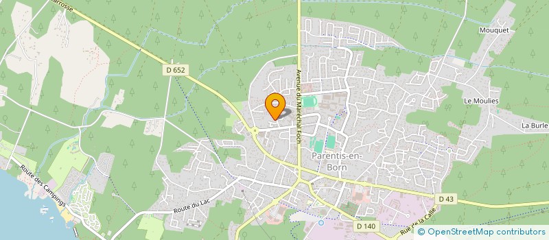 localisation de l'entreprise LES FRERES THOMATH  BISCARROSSE